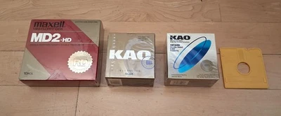 Bundle: Unopened KAO MF2HD High Density 3.5 Diskettes Floppy Maxell MD2-HD 5.25 - Image 1 of 4
