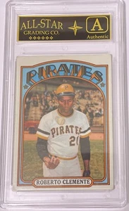 1972 Topps #309 Roberto Clemente Pirates HOF  ASG A  -  Authentic #7 - Afbeelding 1 van 6