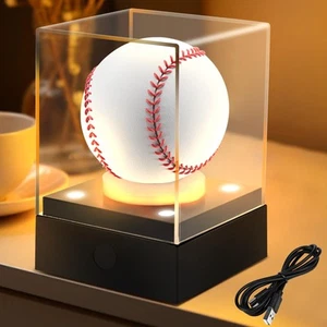 Baseball Display Case with LED Light & UV Protection – High Transparency Acry... - Bild 1 von 9