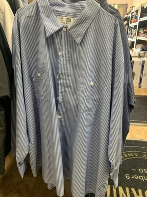 3 Reed Striped Work Shirts 2 Pocket Industrial Mechanic Long Sleeve REED 4X - Image 1 of 4