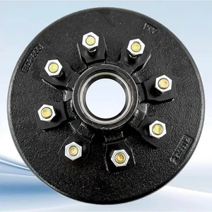 New 12x2 Heavy Duty Trailer 8 Bolt Trailer Brake Hub Drum Fit For 7000 - Picture 1 of 2