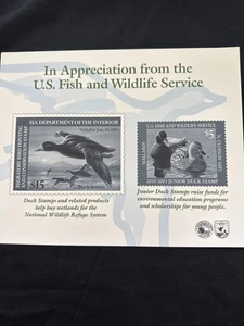 #RW69 2002 & 2003 Duck Stamps Appreciation Card. No Stamps. - Picture 1 of 2