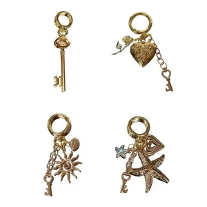Elegant Floral Eyes Photo Case Key Ring Stainless Steel Charm For Purse Keys - Picture 1 of 12