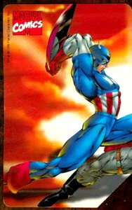 G 966 C&C 3034 SCHEDA TELEFONICA USATA HEROES & VILLAINS MARVEL CAPITAN AMERICA - Imagen 1 de 2