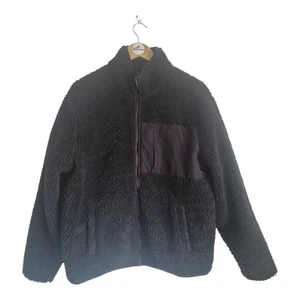 Superdr Fleece Trekker Jacke schwarz Borg Sherpa Damen L - Bild 1 von 7