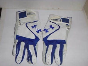 Under Armour- Youth Large Gloves - Blue and White - Picture 1 of 1