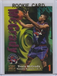 TARJETA DE NOVATO TRACY McGRADY Z-Force RC Baloncesto 1997 RC Toronto Raptors NBA HOF - Imagen 1 de 2