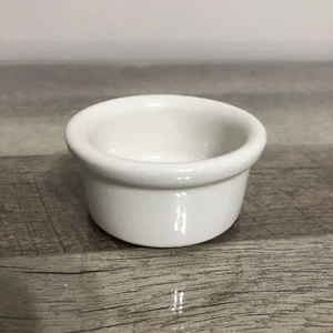 Vintage HALL USA 1.5” X 3” White Ceramic Ramekin Cup #362 - Picture 1 of 5