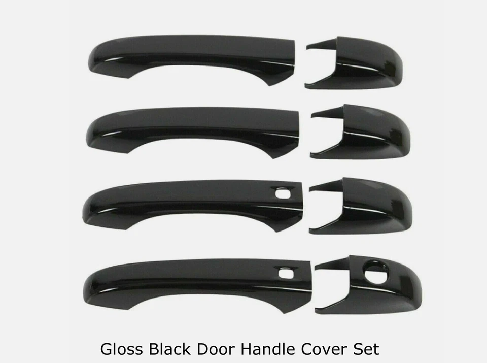 Cubiertas de manija de puerta negras para Jeep Patriot Grand Cherokee Dodge Durango calibre Foto 1 de 1