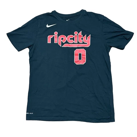 Damian Lillard Rip City NIKE T-Shirt Size Large Womens Cover