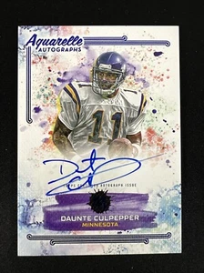2023 Topps Motif 1/20 DAUNTE CULPEPPER Aquarelle Auto /20 Vikings First On Print - Bild 1 von 3