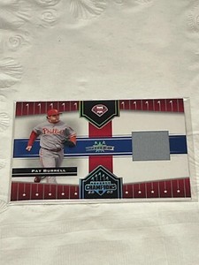 2005 Donruss Champions Impressions Material #121 Pat Burrell Jersey - NM-MT