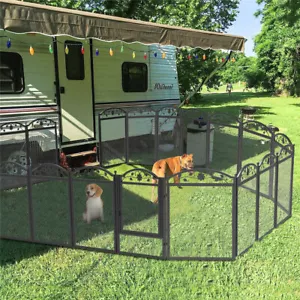 Bingopaw Large Dog Playpen Pet Dog Whelping Box Enclosure Pens Outdoor Fence Pen - Picture 1 of 16