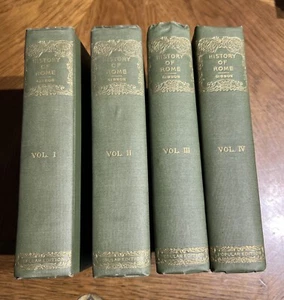 Antique Book History Rome The Decline And Fall The Roman Empire Vol. 1-4 Gibbon - Picture 1 of 22