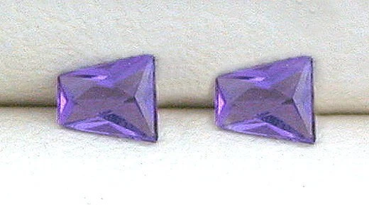 Dos Baguette Rectángulo Corte Personalizado 3.5mm x 2.5mm Brasil Amatista Piedras Preciosas EBS4459 Foto 1 de 1