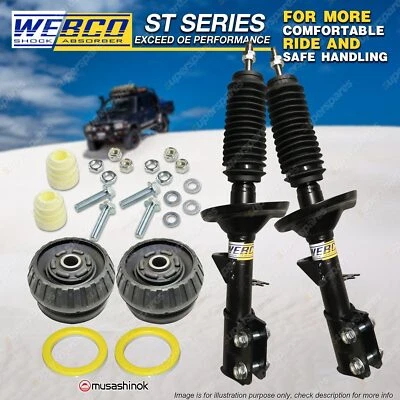 Pair Front Shock Absorbers + Strut Mount Bearing Kit for Holden Commodore VZ - image 1 of 3