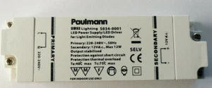 Paulmann LED Power Supply - Driver S034-0001 Transformator 12W Netzteil  T21 - Bild 1 von 1