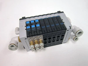 FESTO CPV14-GE-DIO1-8 165811 VALVE & CPV-14-VI 18210 & 3X 161362 SOLENOID - Picture 1 of 5