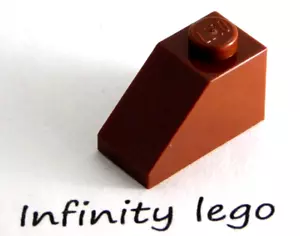 25 LEGO Reddish Brown Slope Brick 1 x 2 (3040) - 25 Pieces - Bild 1 von 2