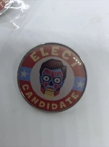 They Live (Enamel Pin) elect sci-fi horror movie campaign candidate, RETRO, NEW - Picture 1 of 4