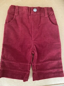 Starting Out Brush Cotton Red Pants Girl 3 Months Stretch Waist NWOT - Picture 1 of 8