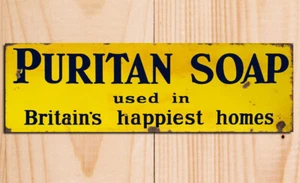 Puritan Soap advertising metal plaque sign retro vintage style poster image - Picture 1 of 2