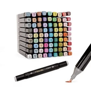 Mosrac 81 Colours Dual Tip Alcohol Based Markers Blendable Art Craft Design Pens - Picture 1 of 2