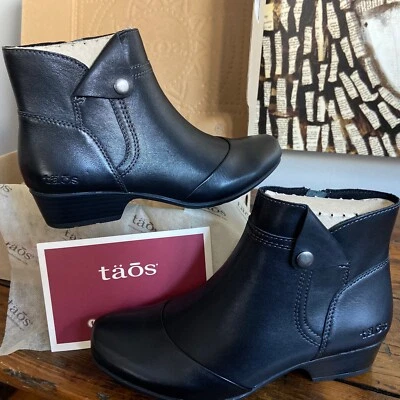 TAOS Women's Oh Snap Leather Boots/Bootie Black - Size 6.5 US Medium New - Image 1 of 4