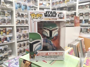 Funko Pop Covert Mandalorian 352 - Star Wars Original Vinyl + Protector - Picture 1 of 11