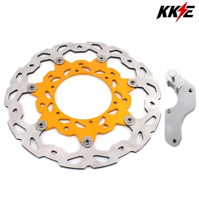 KKE 320mm Floating Brake Disc Rotor & Bracket For DRZ400S 00-2022 DRZ400E 00-07 - Image 1 of 4