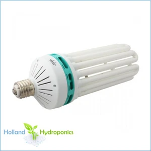 200W 6400K COMPACT FLUORESCENT LAMP (CFL) Hydroponics Grow Room Light Bulb Globe - Picture 1 of 1