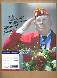 PSA/DNA Hershel W. Williams Medal Of Honor Iwo Jima Autogramm 8x10 Bild - Bild 1 von 1