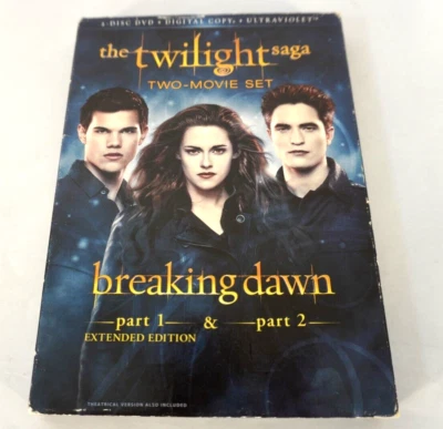 The Twilight Saga Two Movie Set: Breaking Dawn part 1 & part 2 DVD (2012) - Image 1 of 4