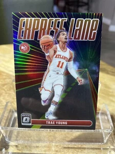 2023-24 Optic 🥶 Trae Young /149 Lime Green Holo Prizm Express Lane Hawks - Picture 1 of 5