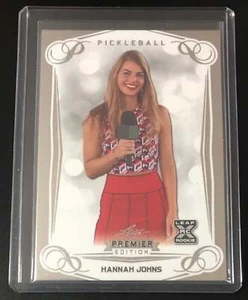 2023 Leaf Premier Edition Pickleball Base #18 Hannah Johns XRC - Bild 1 von 2