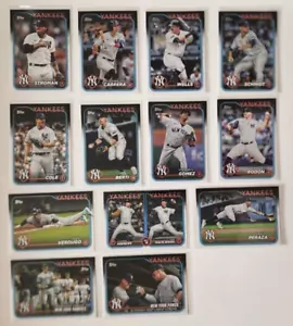 2024 TOPPS SERIES 1&2 BASE TEAM SET "New York Yankees" - Picture 1 of 14
