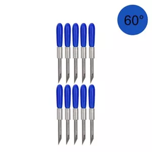 10 Pcs 60° HQ Graphtec CB 15 Blades for Vinyl Cutter Cutting Plotter - Picture 1 of 7