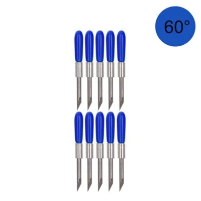 10 Pcs 60° HQ Graphtec CB 15 Blades for Vinyl Cutter Cutting Plotter - Image 1 of 4