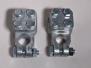 1 PAIR 3-Way Battery Terminal Connectors, 2 AWG - 4/0 AWG, by East Penn/Deka - Picture 1 of 3