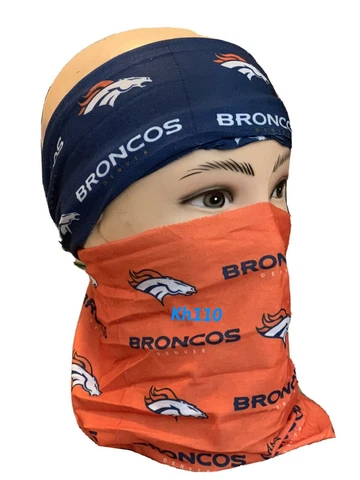 Denver Broncos NFL Face Mask Bandana Balaclava Headwear Neck Scarf Cover