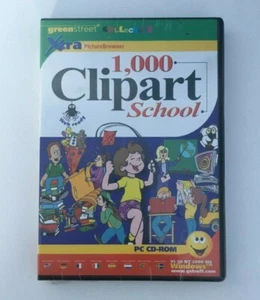 1,000 Clipart School PC-CD - Sealed - Picture 1 of 2