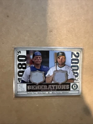 Carlton Fisk/Mike Piazza:2008 UD SP Legendary Cuts Generations Dual Memorabilia - Image 1 of 4