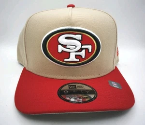 ESCASO "A Frame" Gigantes de San Francisco Rojo Marrón Snapback Sombrero New Era 9Fifty Nuevo sin Etiquetas - Imagen 1 de 6