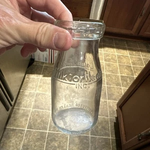 Milk For Health Inc. Embossed Half Pint Milk Bottle Louisville Kentucky KY - Picture 1 of 14