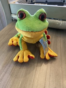 Ganz Tree Frog Plush NWT,code Has Not Been Used, Does Have Some Fuzz On The Feet - Picture 1 of 3