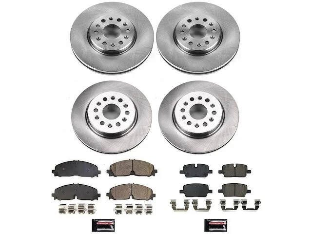 Kit de pastilha de freio dianteiro e traseiro e rotor 92CDGJ89 para Buick Enclave 2021 2022 2023 - Imagem 1 de 1