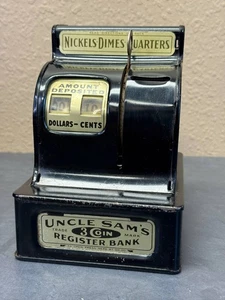 Vintage Uncle Sam’s 3 Coin Bank Registrierkasse von Durable Toy & Novelty Co. - Bild 1 von 6