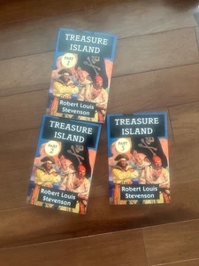 Treasure Island Part I, II & III, Robert Louis Stevenson Super Large Print. Like - Foto 1 di 5