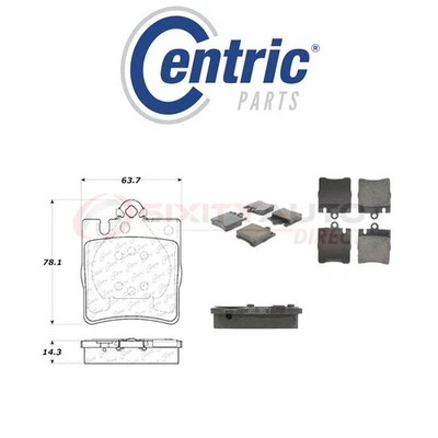 Centric Ceramic Disc Brake Pads w Shims for 1996-2002 Mercedes-Benz E320 lz Foto 1 de 4