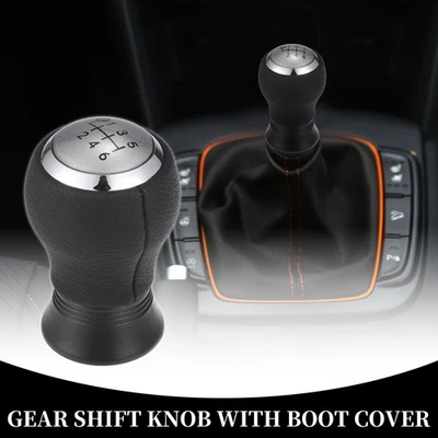 6 Speed Manual Gear Shift Knob for Toyota Yaris 2005-2010 Plastic Silver Tone - Imagem 1 de 4